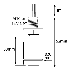 vertical float switch 20 series technical information