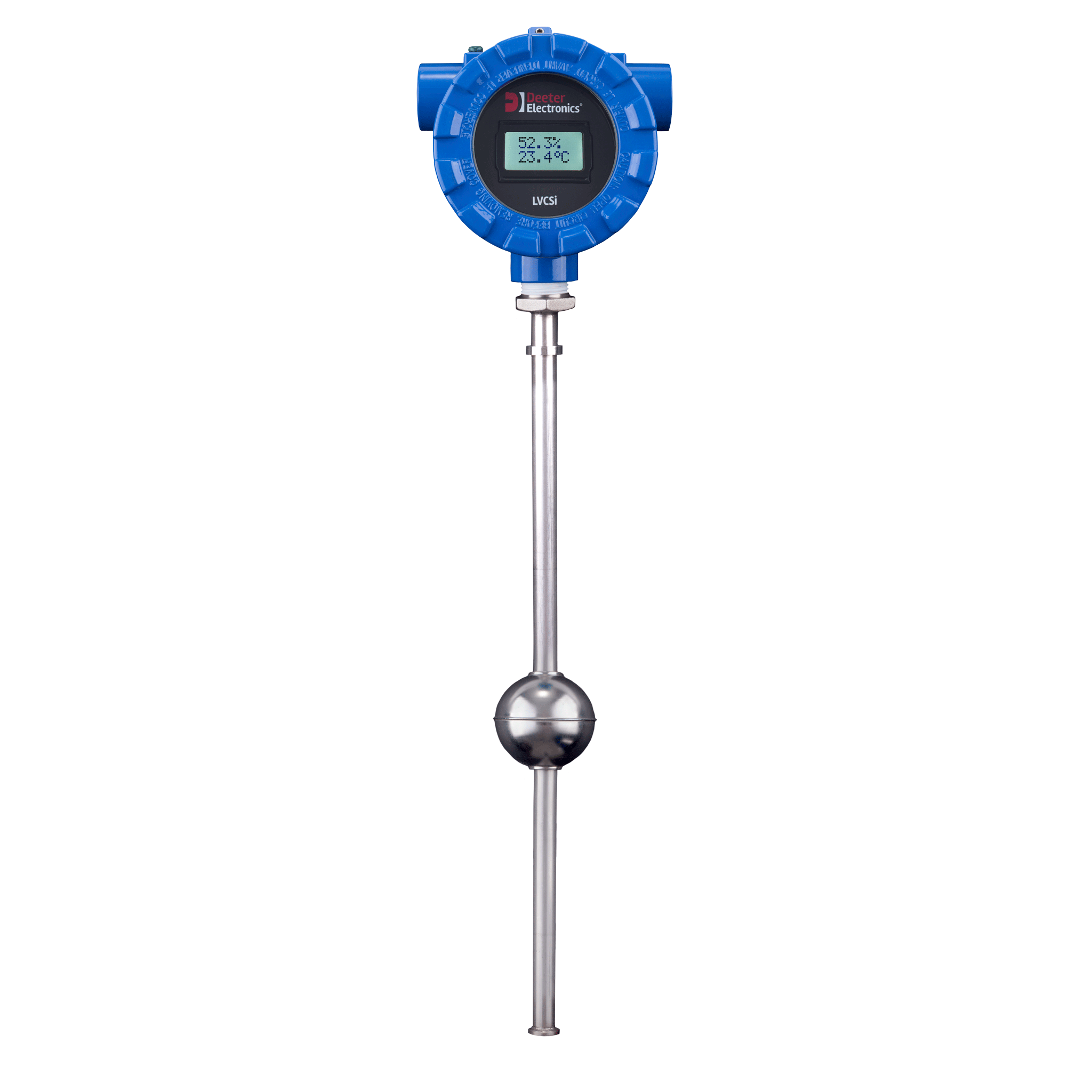 LVCSi Continuous Level Sensor with temperature sensor and integrated display